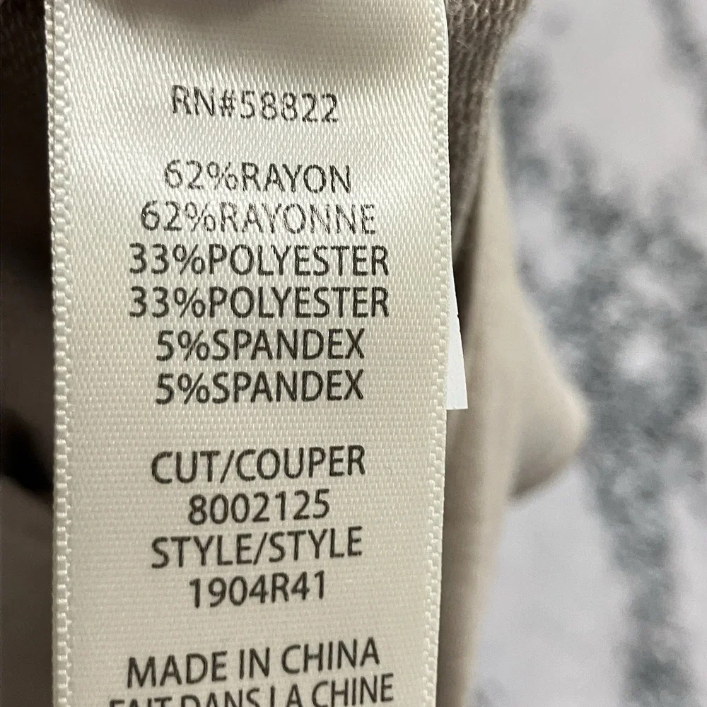 Max Studio Wide Leg Jumpsuit Size Small NWT Beige Sleeveless Tie Waist Minimal - Picture 12 of 15